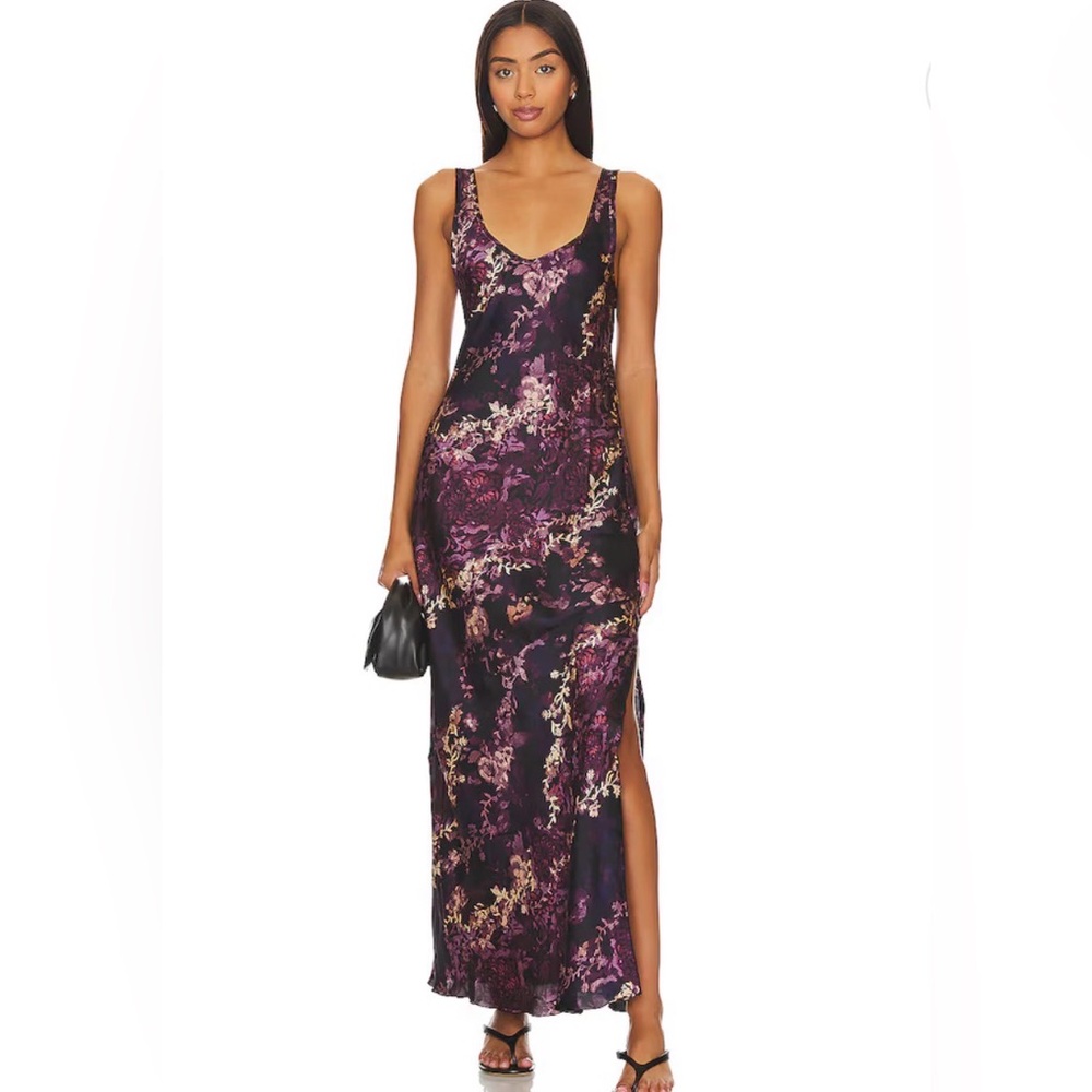 Free People Dark Floral Maxi Dress